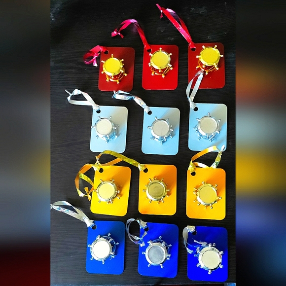 NEW 12-Piece Little Drummer Boy Handcrafted Christmas Ornaments Set! 4 Sets of 3 - Picture 1 of 13